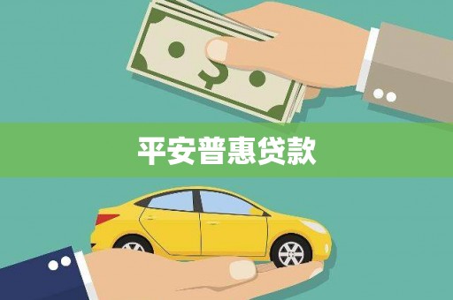 平溪平安普惠贷款