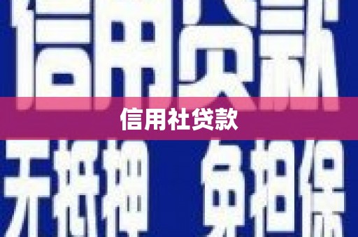 平溪信用社贷款
