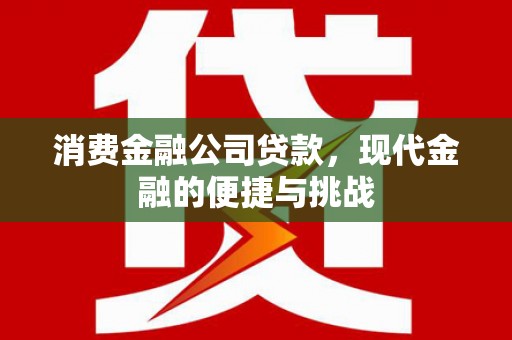 平溪消费金融公司贷款，现代金融的便捷与挑战