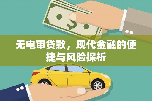 平溪无电审贷款，现代金融的便捷与风险探析