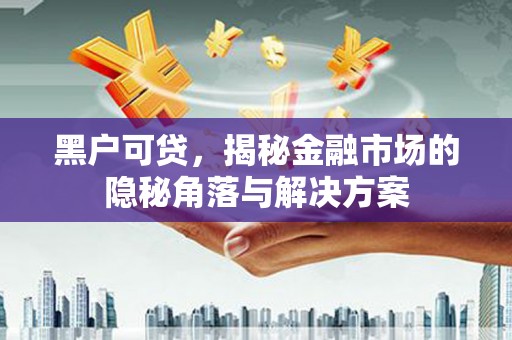 平溪黑户可贷，揭秘金融市场的隐秘角落与解决方案