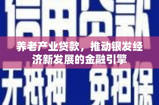 平溪养老产业贷款，推动银发经济新发展的金融引擎