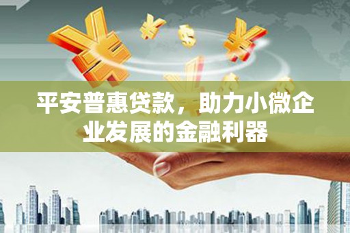 平溪平安普惠贷款，助力小微企业发展的金融利器