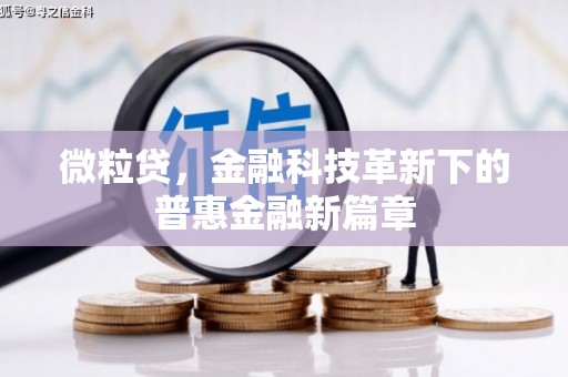 平溪微粒贷，金融科技革新下的普惠金融新篇章
