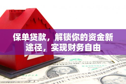 平溪保单贷款，解锁你的资金新途径，实现财务自由