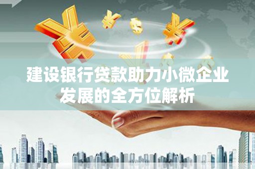 平溪建设银行贷款助力小微企业发展的全方位解析