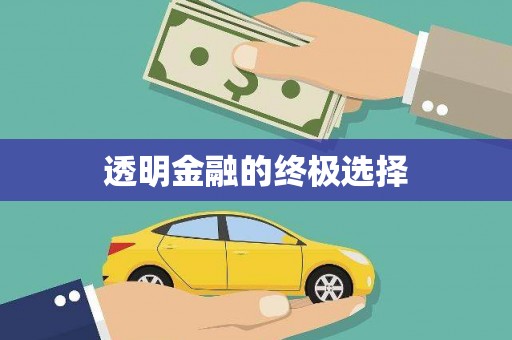 平溪透明金融的终极选择